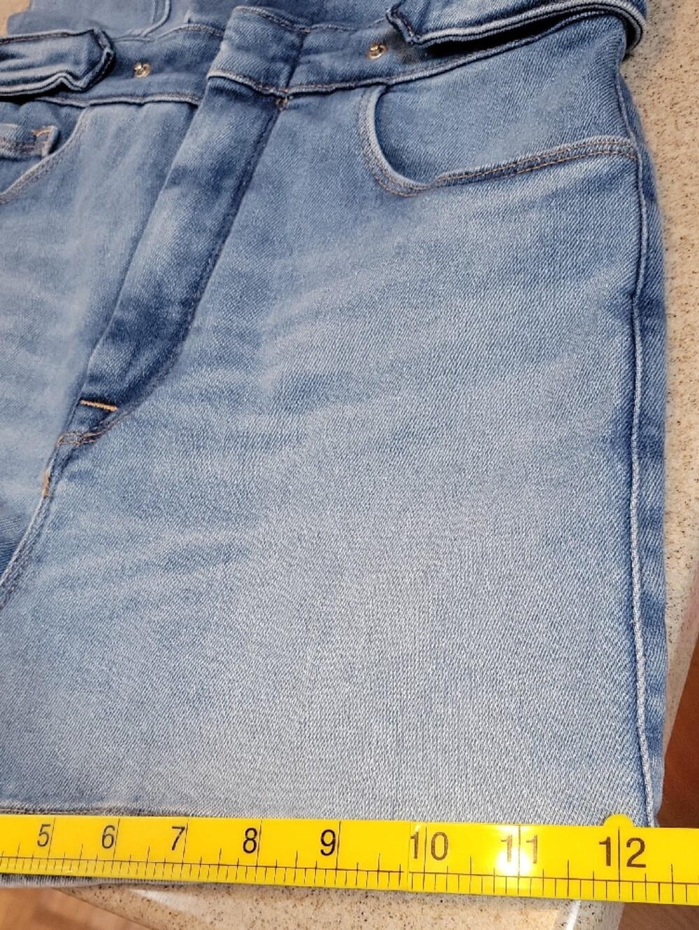 Good American Fit for Success Denim Romper Size 2 Small Cotton Stretch - Picture 14 of 16